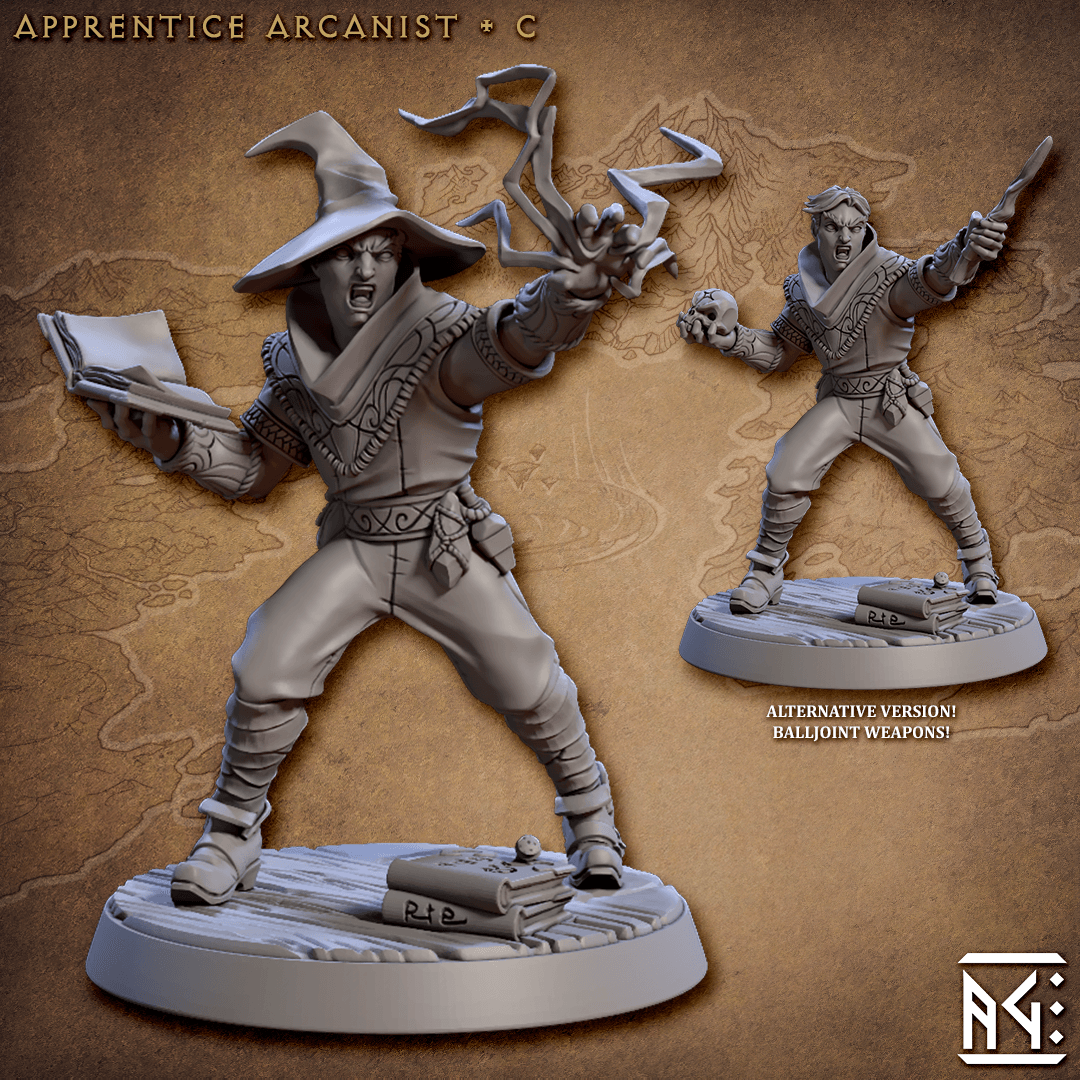 Apprentice Arcanist - 6 Modular Minis - Monsters Minis