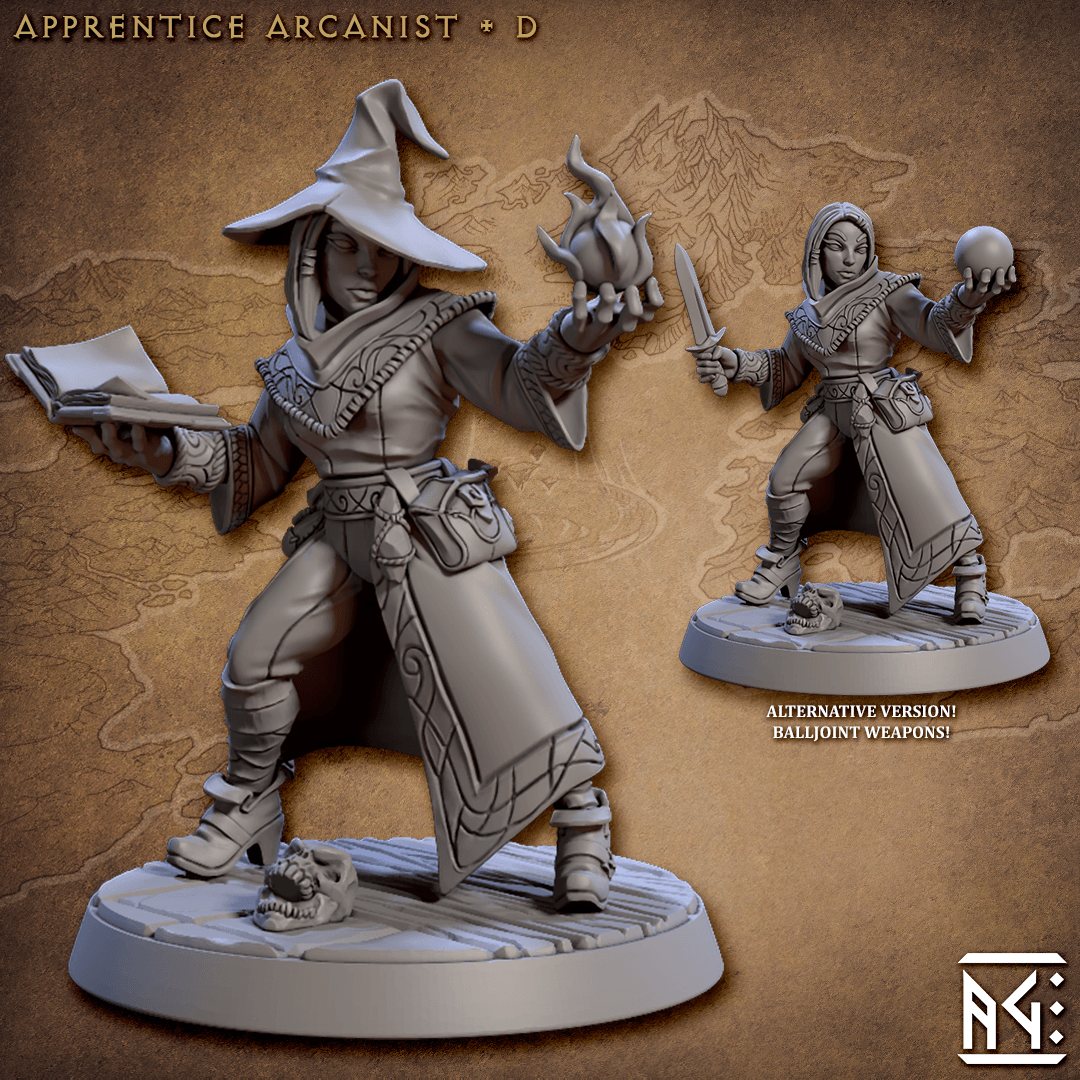 Apprentice Arcanist - 6 Modular Minis - Monsters Minis