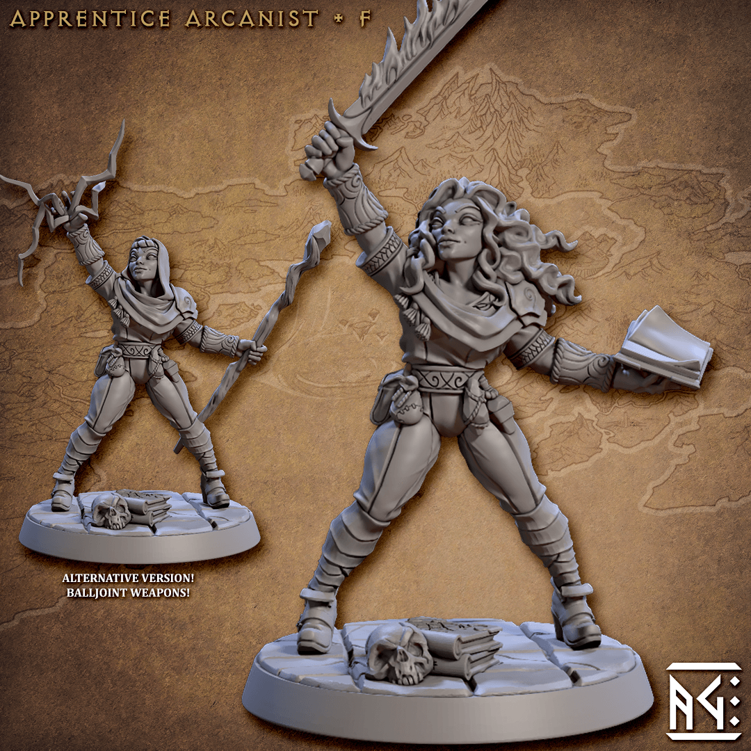 Apprentice Arcanist - 6 Modular Minis - Monsters Minis