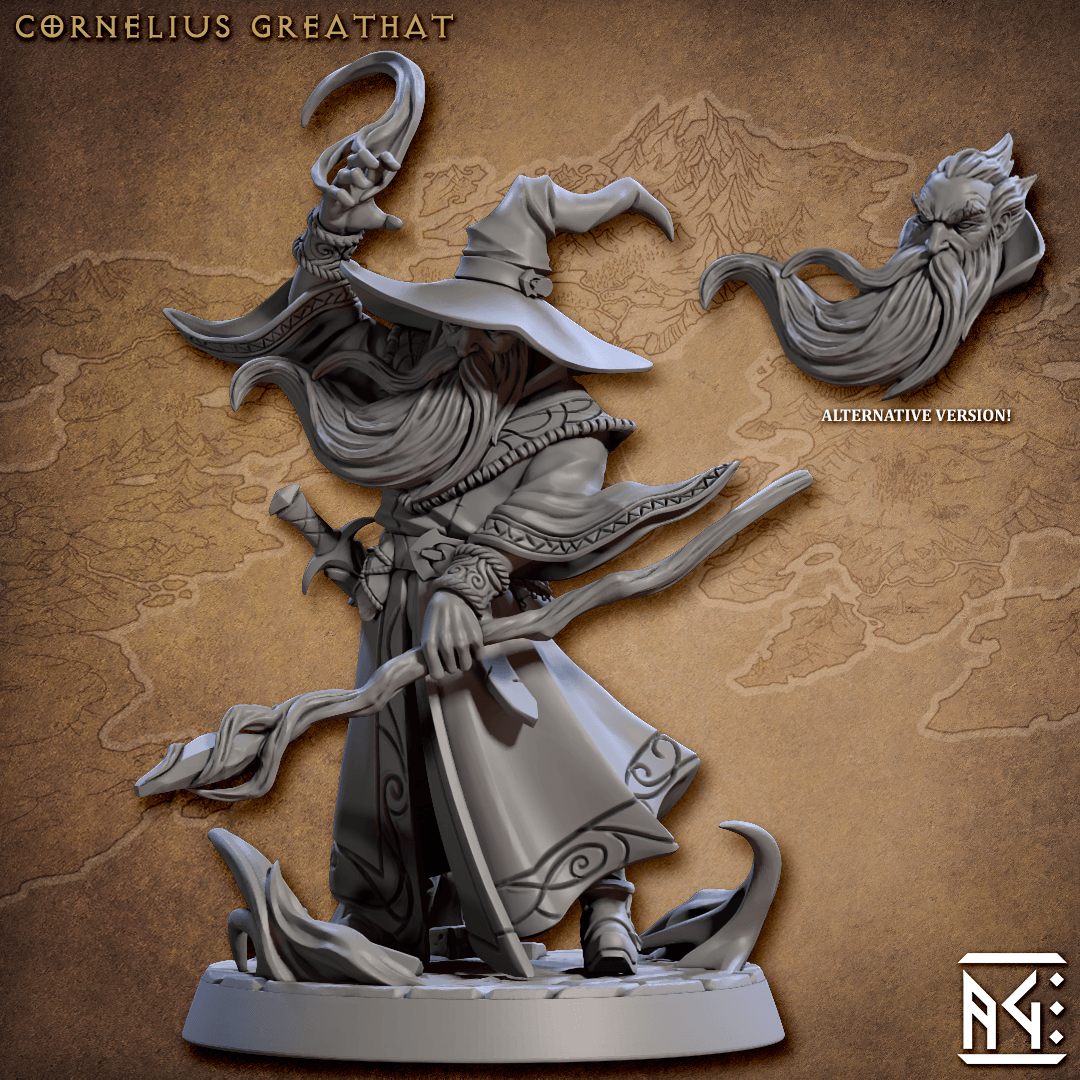 Cornelius Greathat - Wizard Hero - Monsters Minis