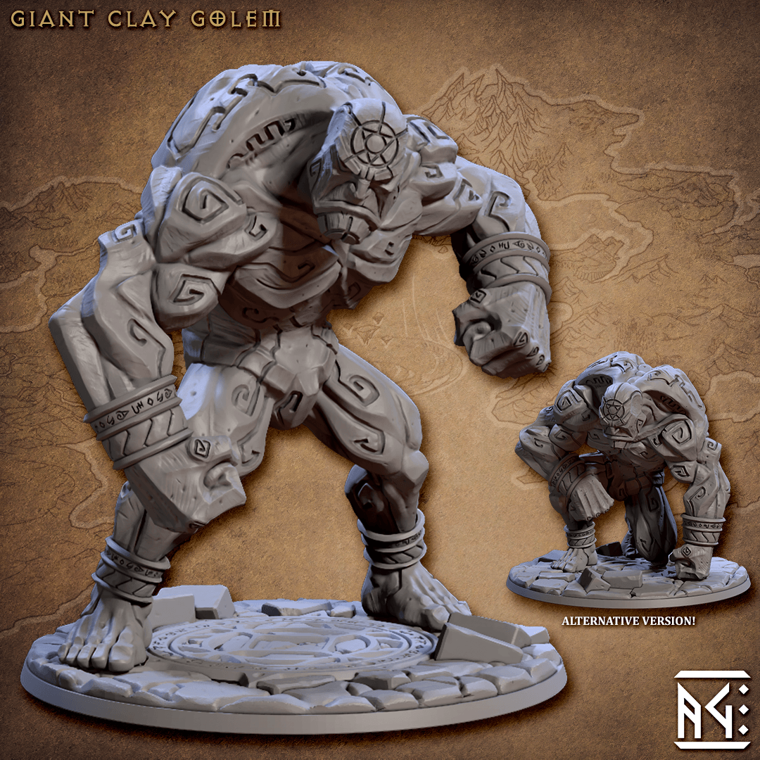 Giant Clay Golem - Monsters Minis