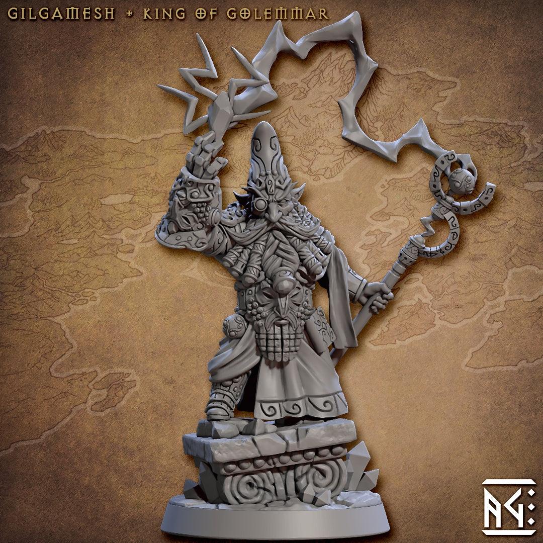 Gilgamesh – King of Golemmar (Gnomes of Golemmar) - Monsters Minis