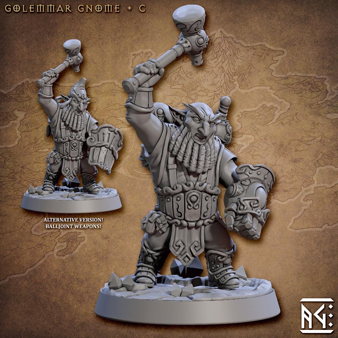 Golemmar Gnome - 6 Modular Units (Gnomes of Golemmar) - Monsters Minis