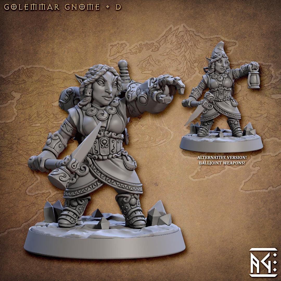 Golemmar Gnome - 6 Modular Units (Gnomes of Golemmar) - Monsters Minis