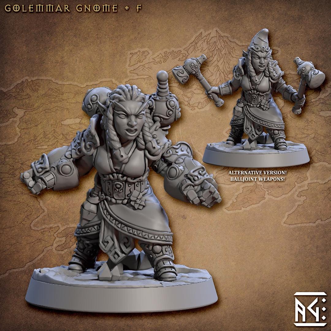 Golemmar Gnome - 6 Modular Units (Gnomes of Golemmar) - Monsters Minis