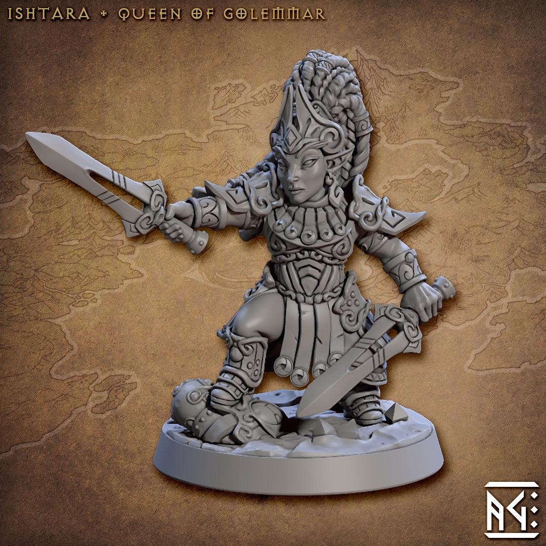 Ishtara – Queen of Golemmar (Gnomes of Golemmar) - Monsters Minis