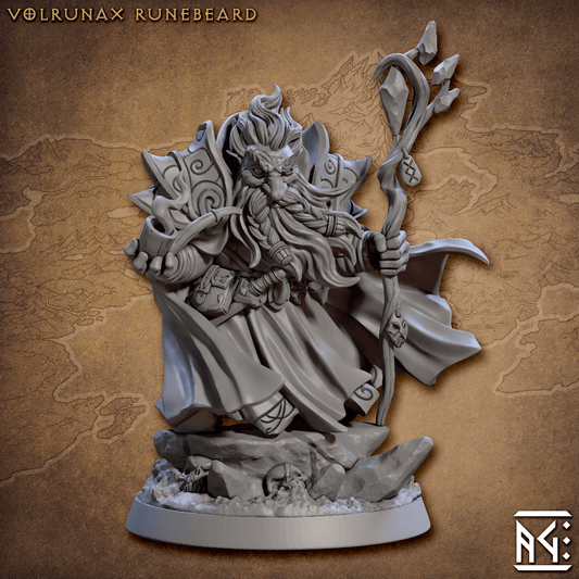 Volrunax Runebeard - The Guildmaster - Monsters Minis