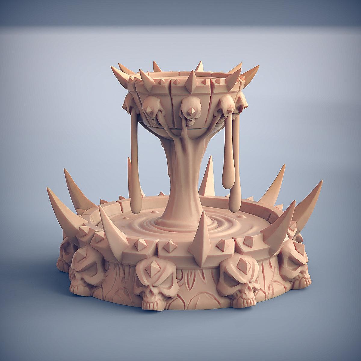 Soulless Chalice Fountain - Soulless Vampires Terrain Piece - Monsters Minis