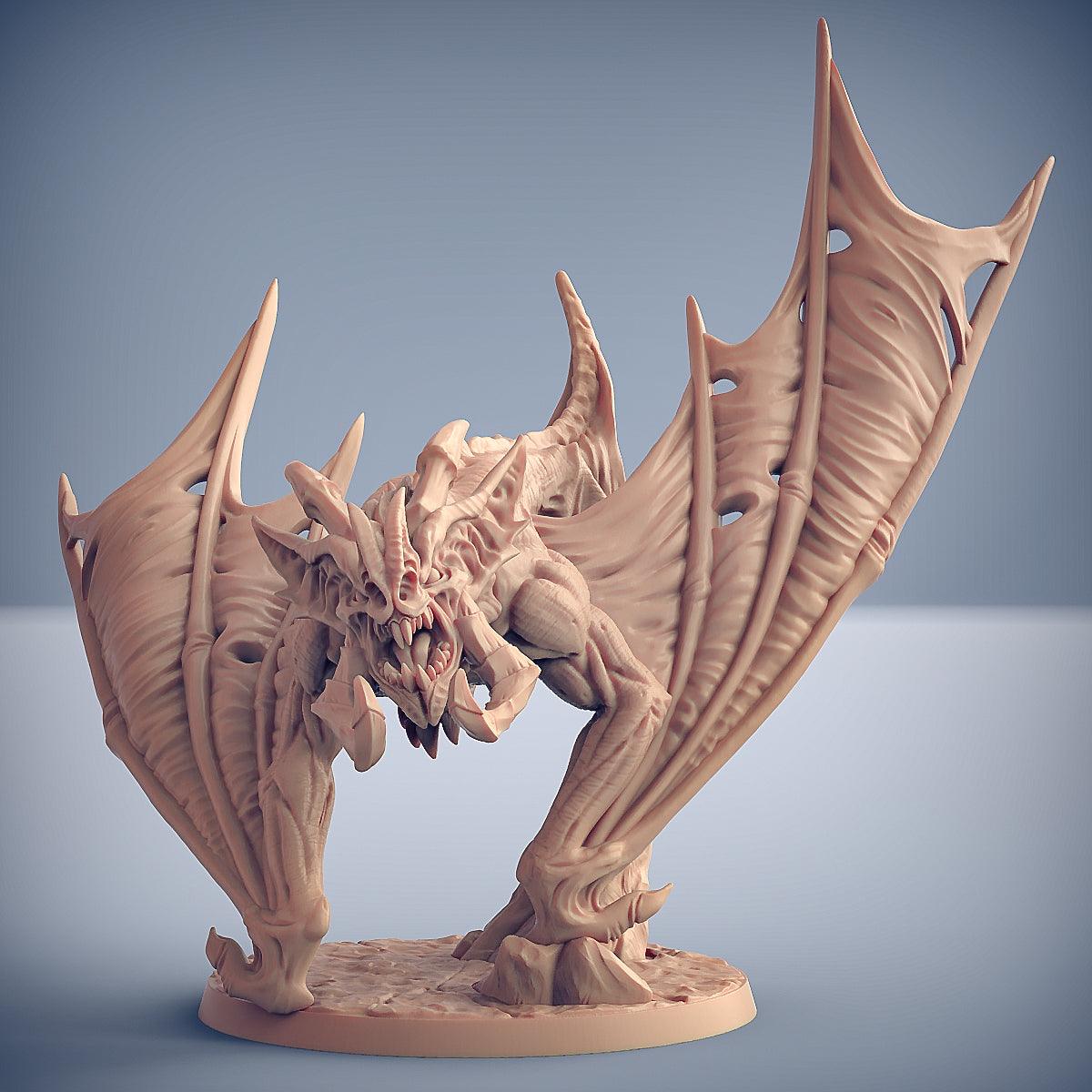 Drakenmir on Bloodhunter - Soulless/Vampire Hero on Dire Bat - Monsters Minis