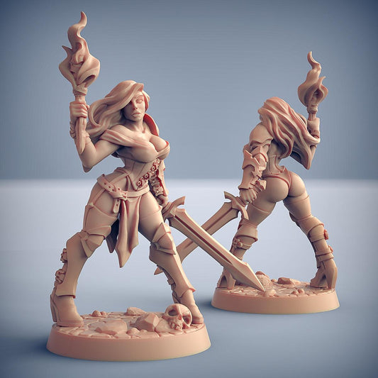 Elena - Fighters Guild Beauty (Fantasy Pin-Up) - Monsters Minis