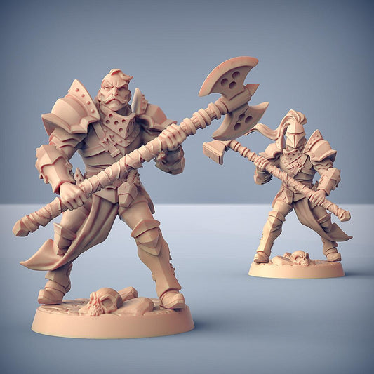 Human Fighters Guild - 6 Modular Minis - Monsters Minis
