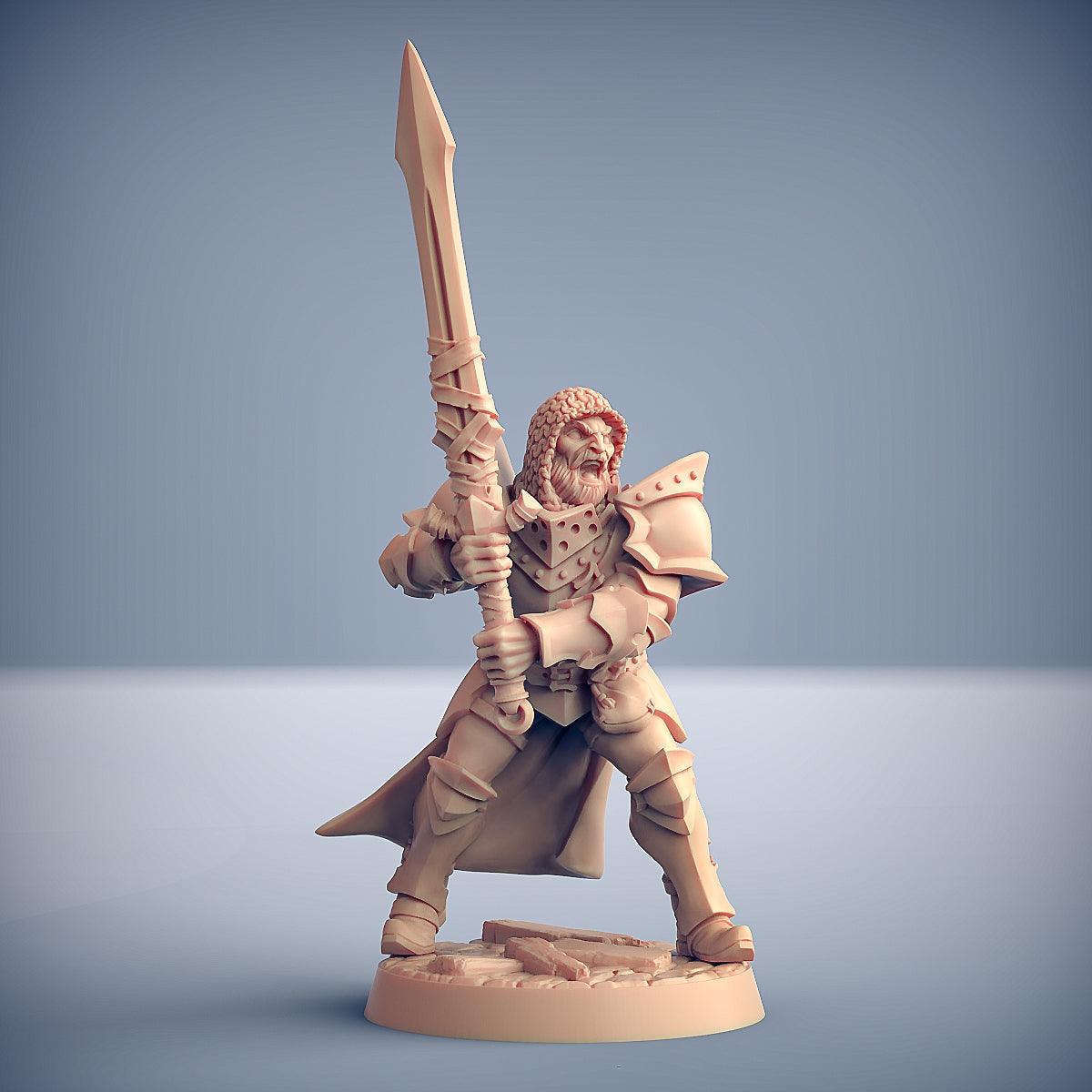 Human Fighters Guild - 6 Modular Minis - Monsters Minis