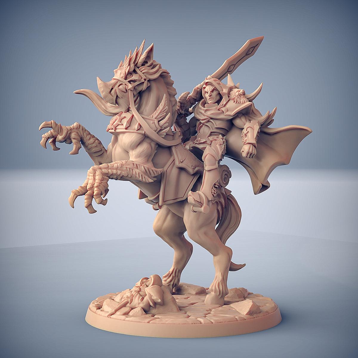 Sigfrido on Gryphsteed - Fighters Guild Hero on Gryphsteed - Monsters Minis