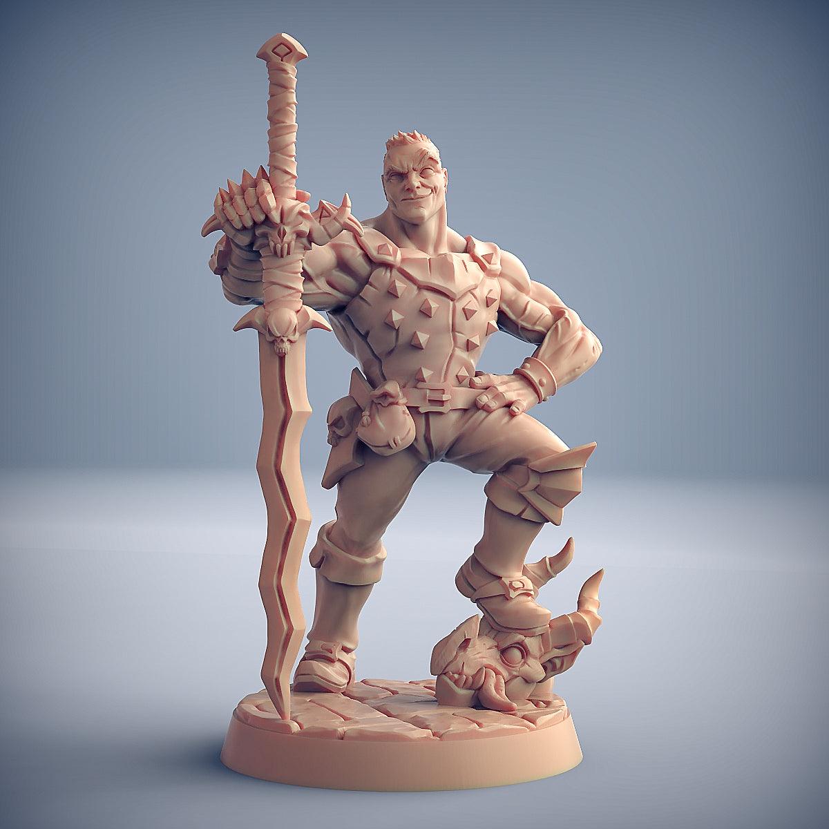 Tino - Human Fighter Hero - Monsters Minis